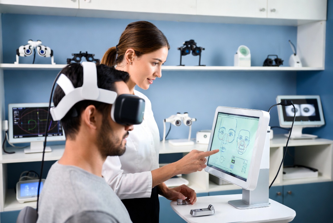 Advanced vision therapy diagnostic equipment at Caring Vision Therapy Chennai