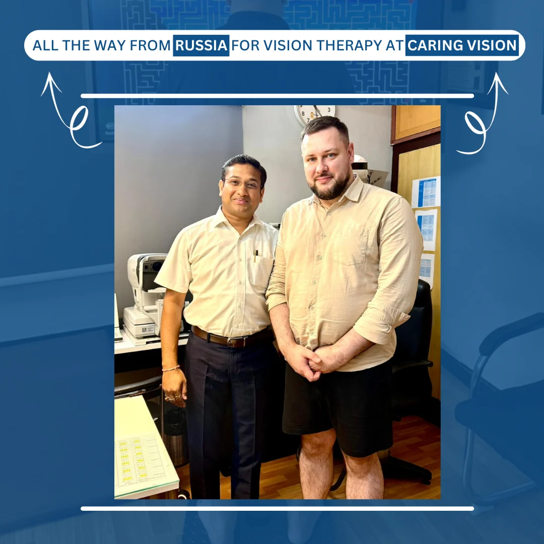 Vsevolod Tuchin from Russia – Vestibular Migraine treatment at Caring Vision Therapy Chennai